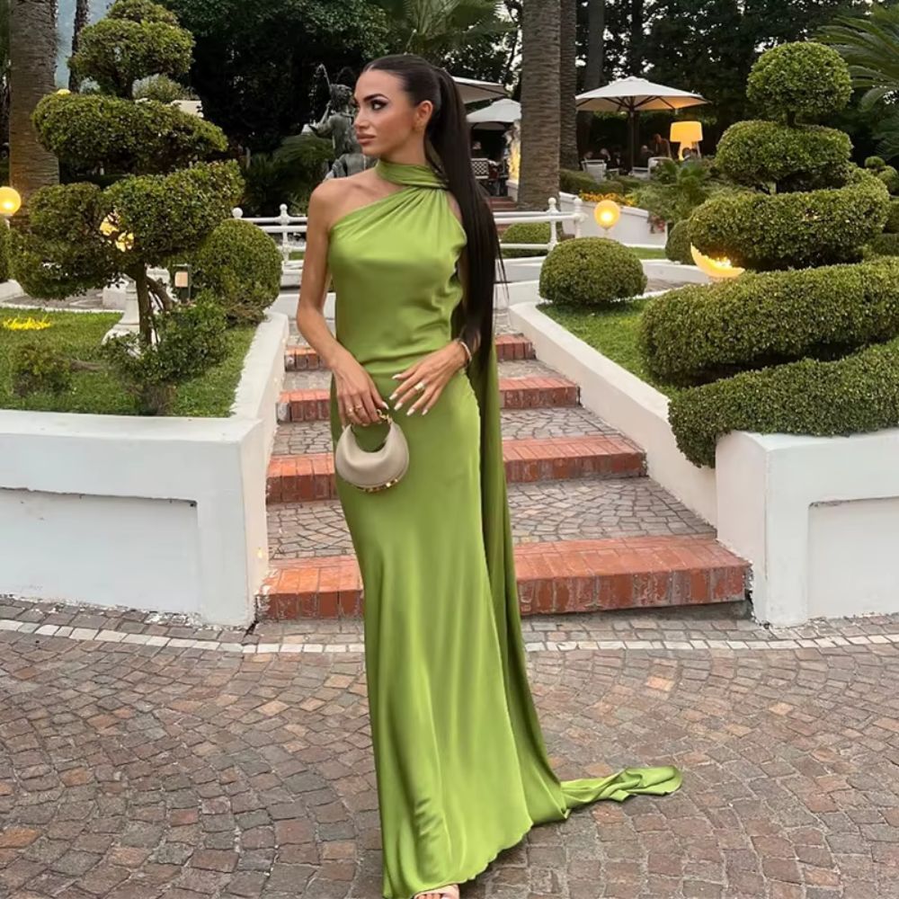 Alara | Draped Evening Dress