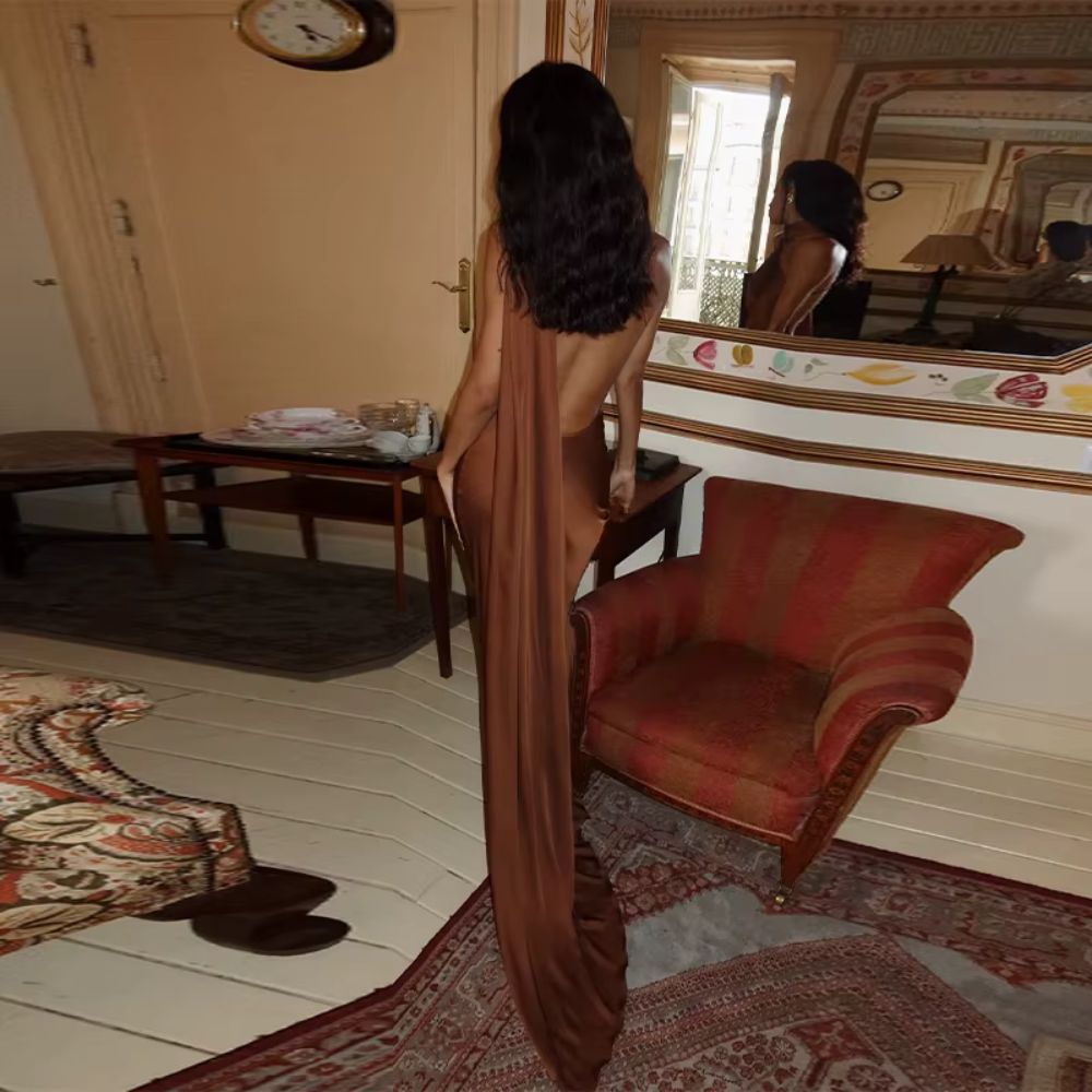 Alara | Draped Evening Dress