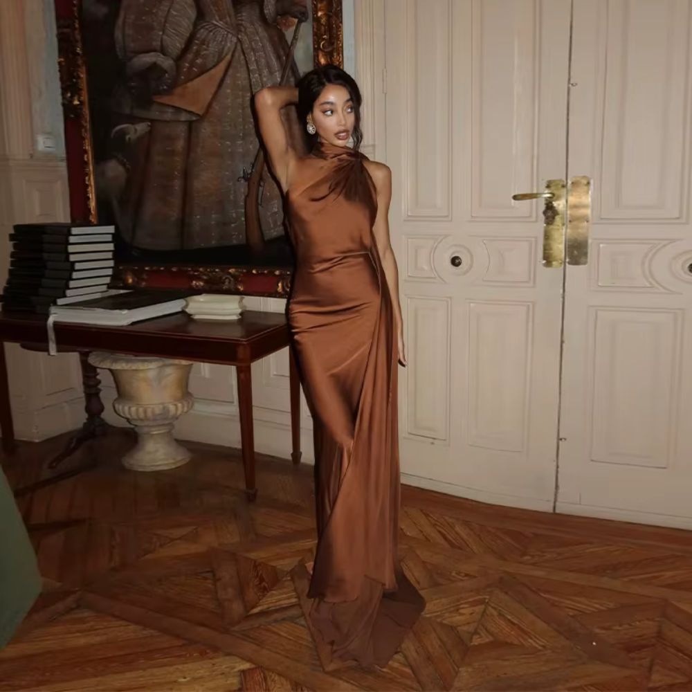 Alara | Draped Evening Dress