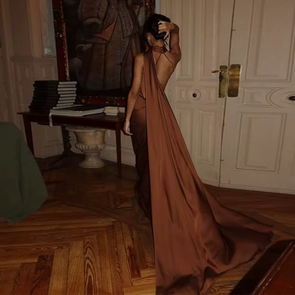 Alara | Draped Evening Dress