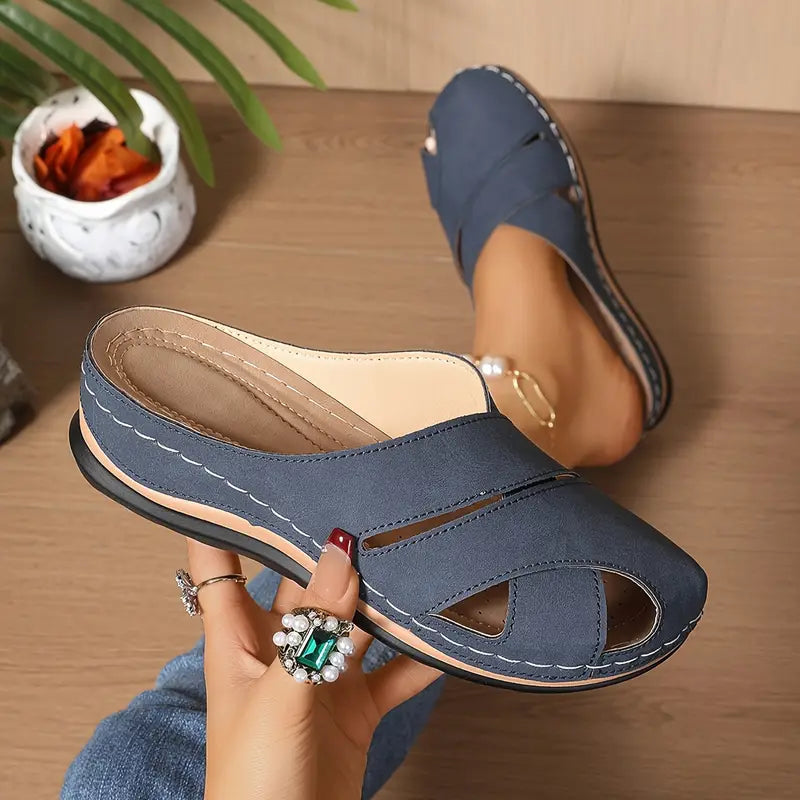Vionna | Breathable Round Toe Sandal