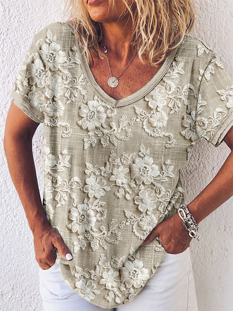 Mia™ - Floral Printed Top