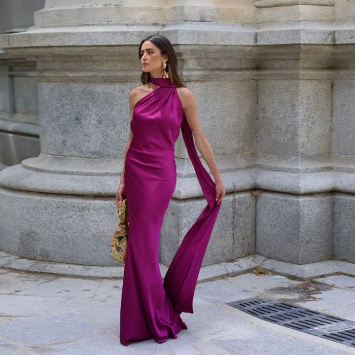 Alara | Draped Evening Dress