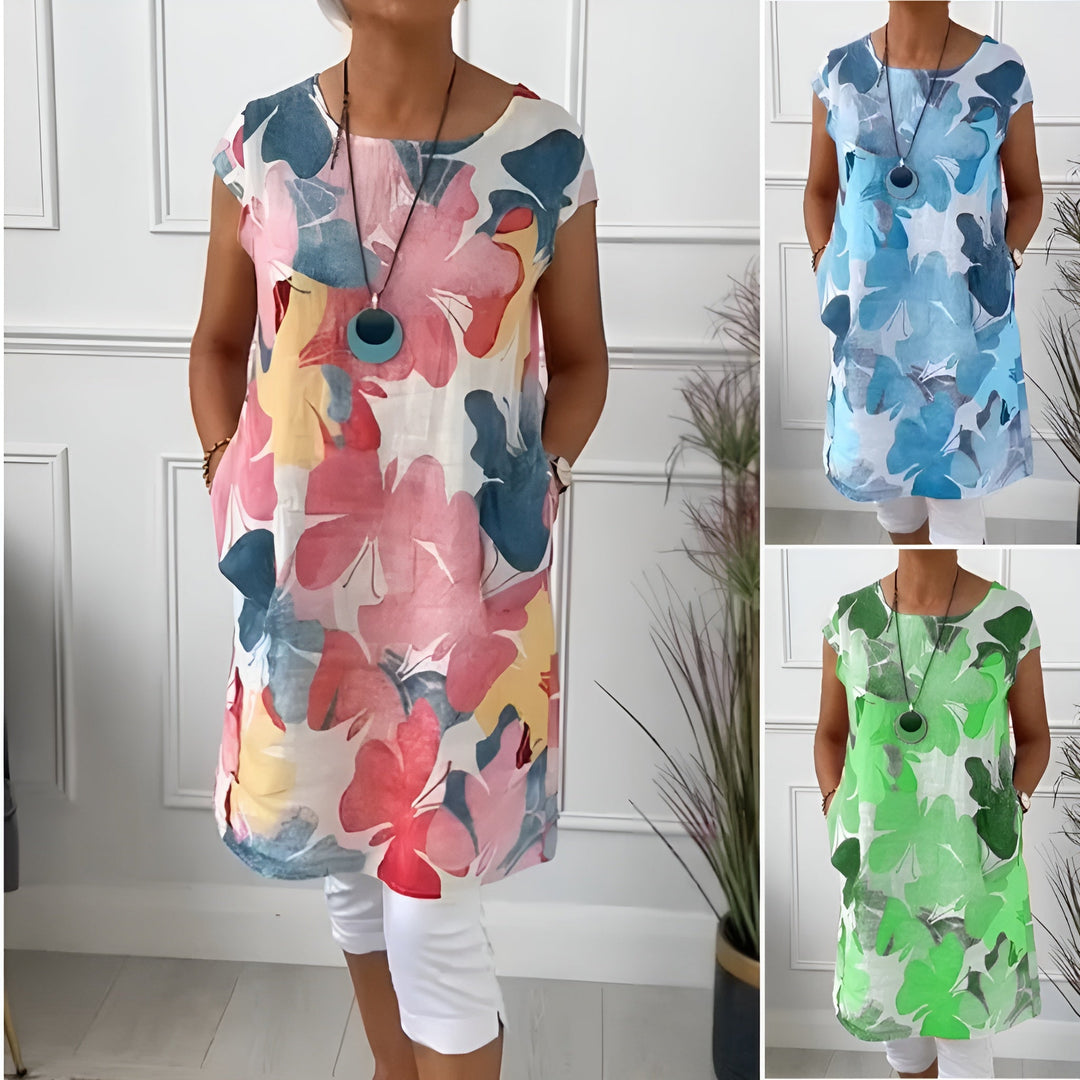 Mailin | Elegant Floral Tunic Dress