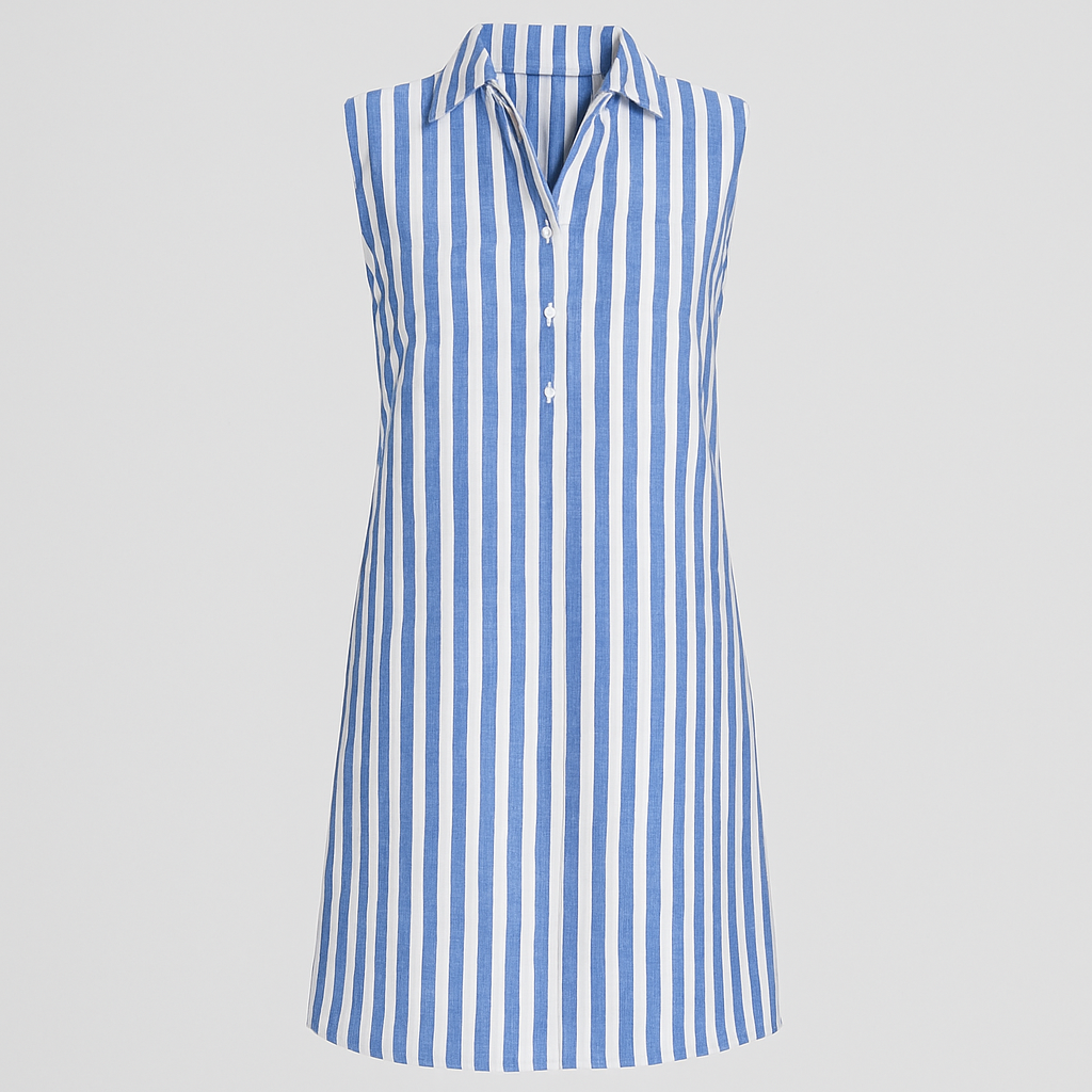 Noémie | Elegant striped shirt dress