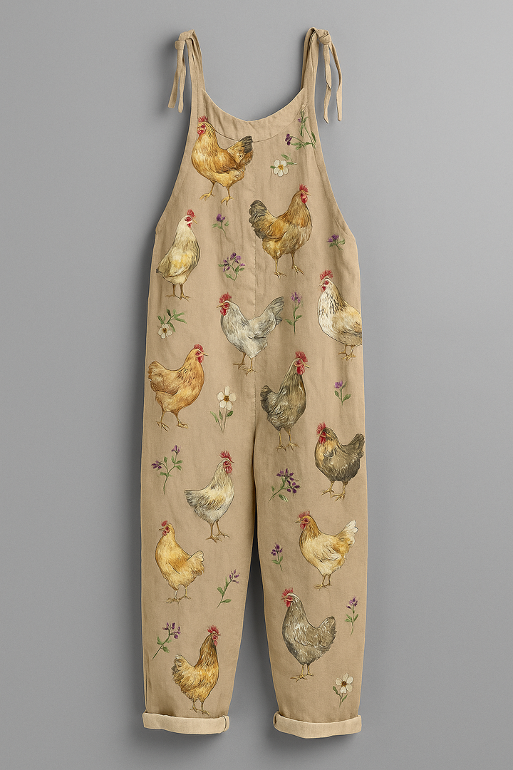 Solenya | Vintage Animal Print Jumpsuit