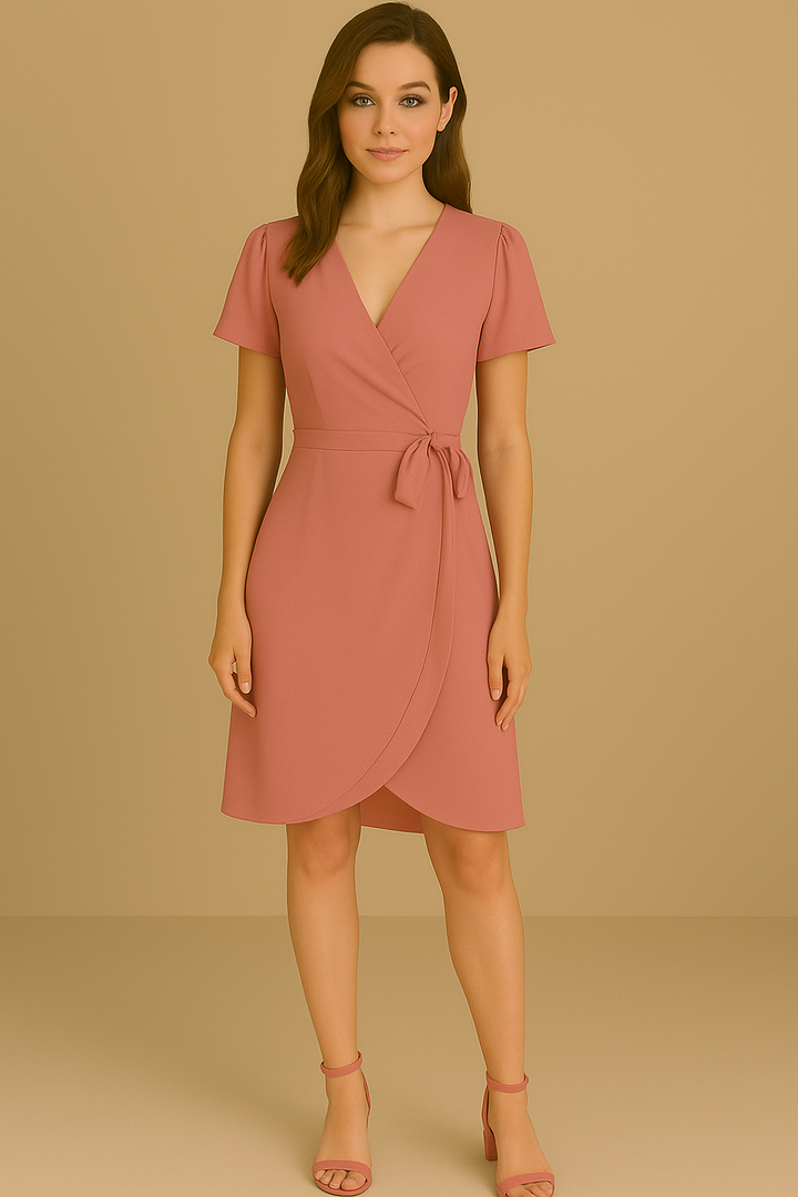 EVAENA | Short Sleeve Mini Dress