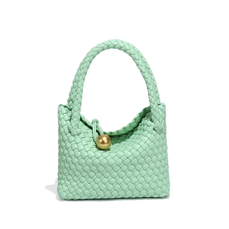 ASTRID™ | ELEGANT WOVEN BAG WITH GOLD DETAIL