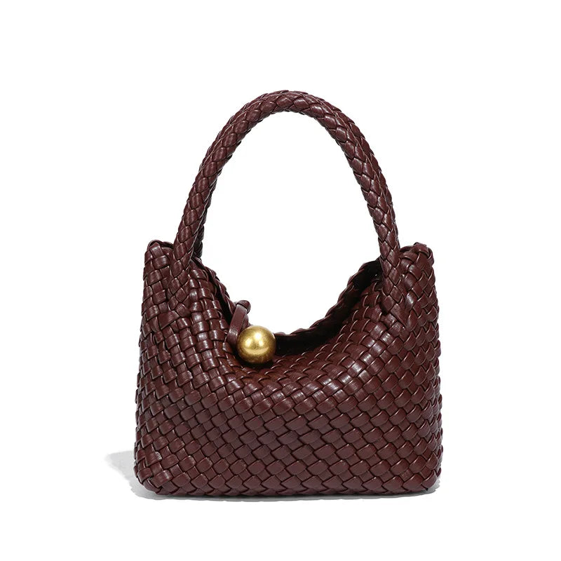 ASTRID™ | ELEGANT WOVEN BAG WITH GOLD DETAIL