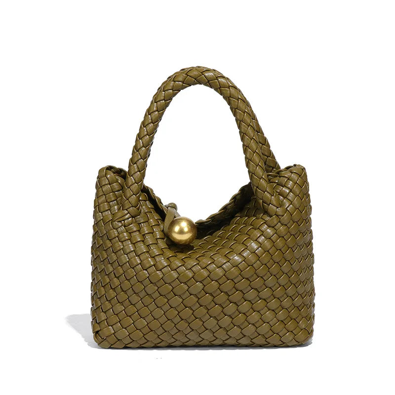 ASTRID™ | ELEGANT WOVEN BAG WITH GOLD DETAIL