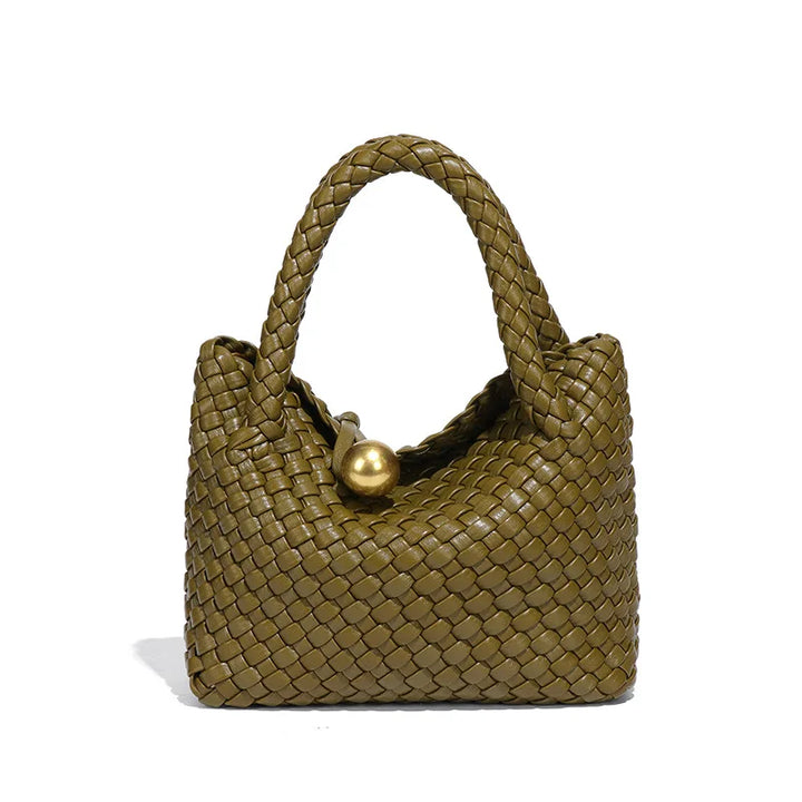 ASTRID™ | ELEGANT WOVEN BAG WITH GOLD DETAIL