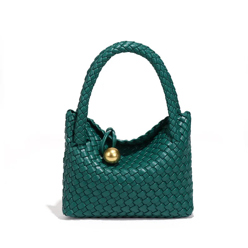 ASTRID™ | ELEGANT WOVEN BAG WITH GOLD DETAIL