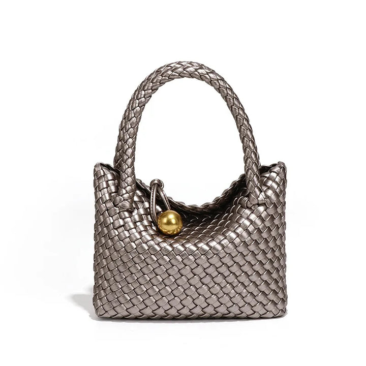 ASTRID™ | ELEGANT WOVEN BAG WITH GOLD DETAIL