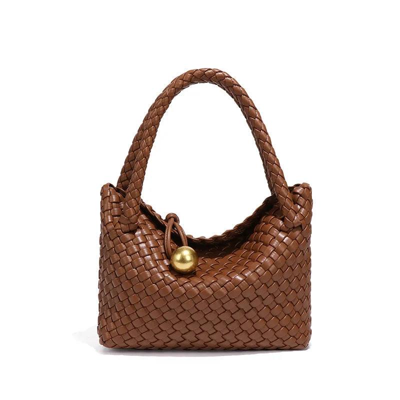 ASTRID™ | ELEGANT WOVEN BAG WITH GOLD DETAIL