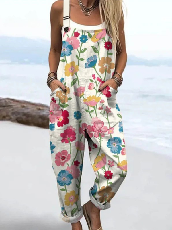Floral | Wide Leg Jumpsuit