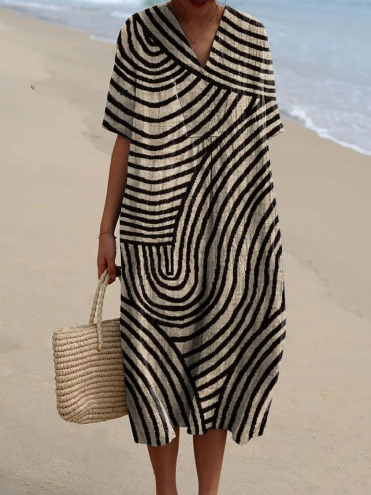 Geometric Drawn | Dress