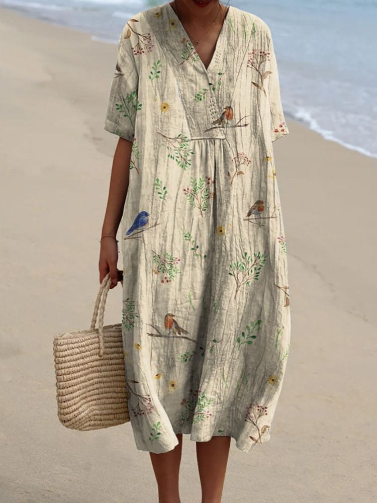 Boughs And Robin Birds | Dress
