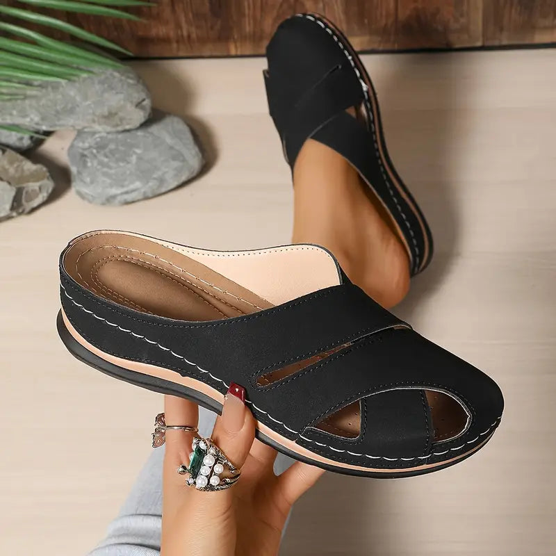 Vionna | Breathable Round Toe Sandal