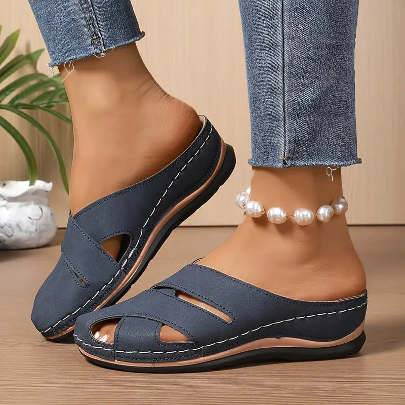 Vionna | Breathable Round Toe Sandal