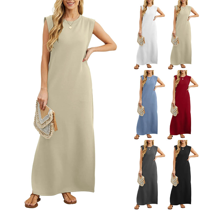 Therese | Minimalist Sleeveless Maxi Dress