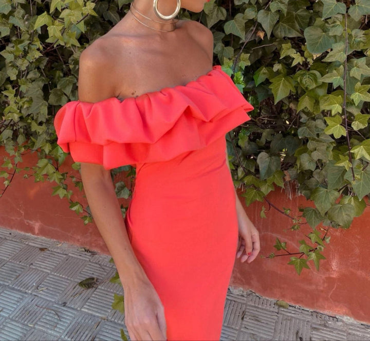 Suri | Strapless Ruffle Bodycon Dress