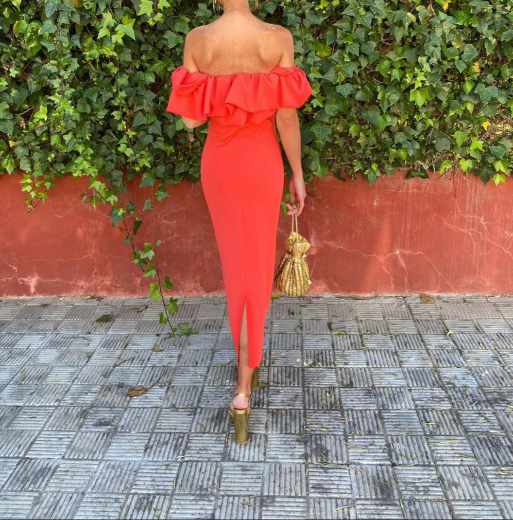 Suri | Strapless Ruffle Bodycon Dress