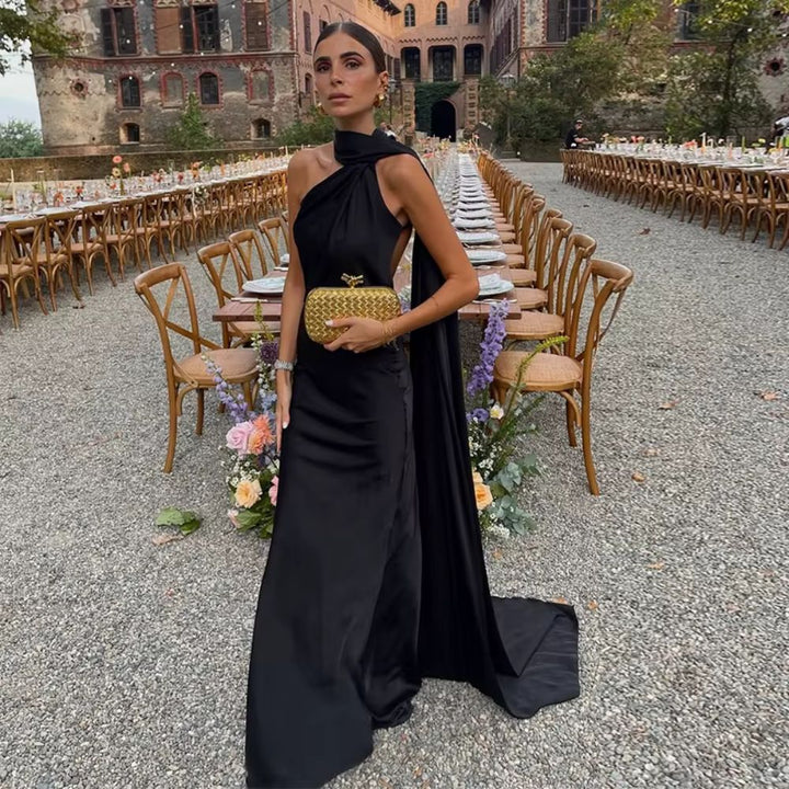 Alara | Draped Evening Dress