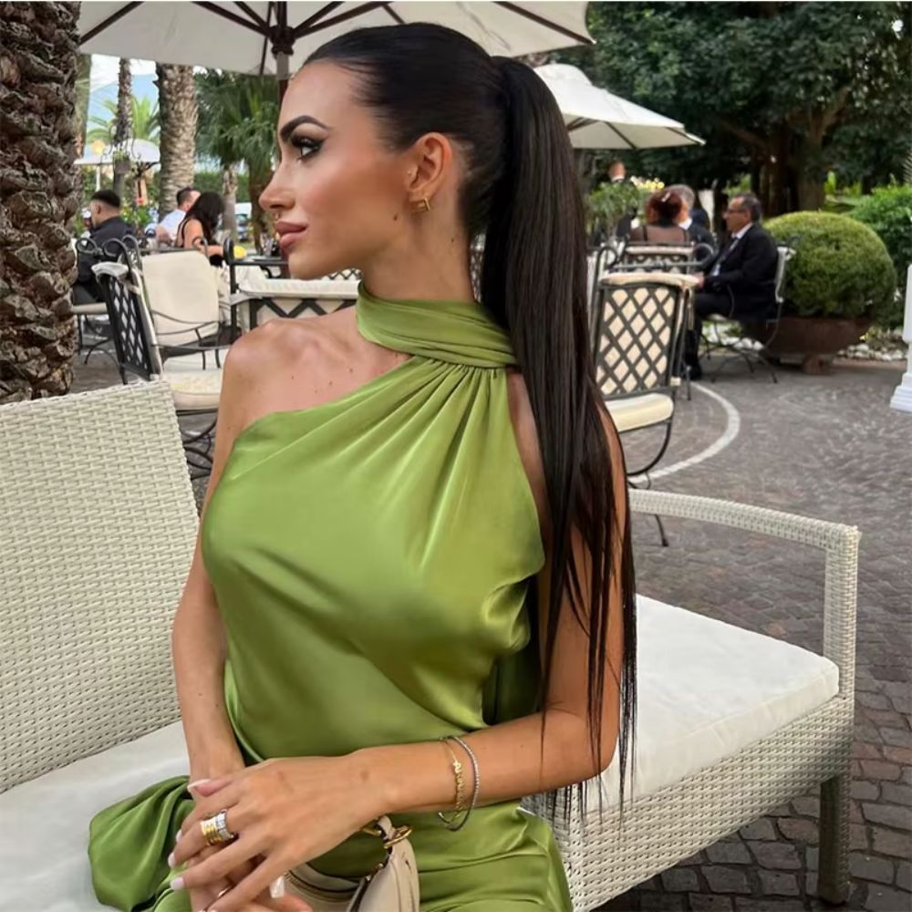 Alara | Draped Evening Dress