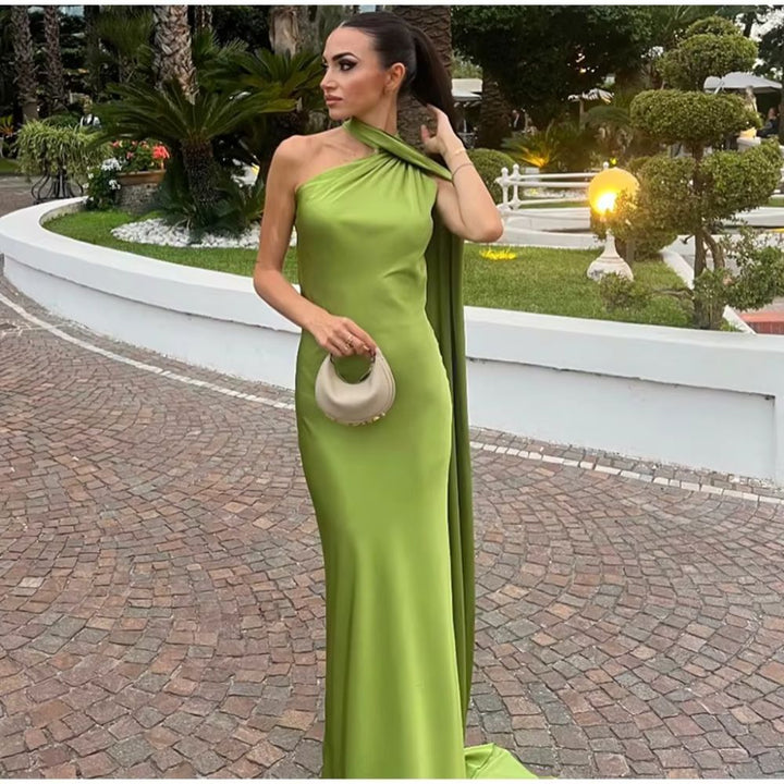 Alara | Draped Evening Dress