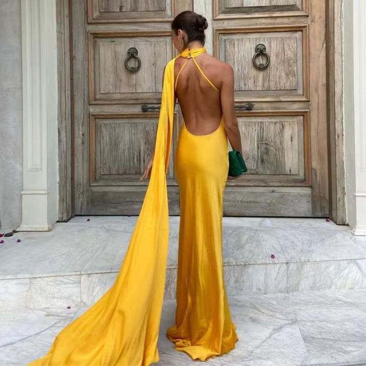 Alara | Draped Evening Dress