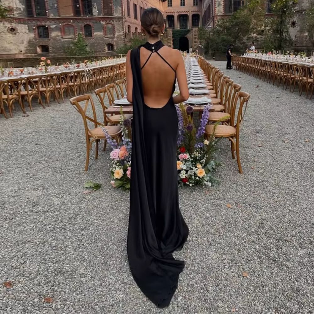 Alara | Draped Evening Dress