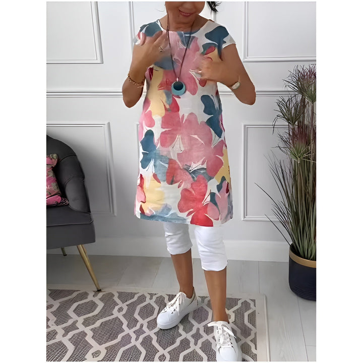 Mailin | Elegant Floral Tunic Dress