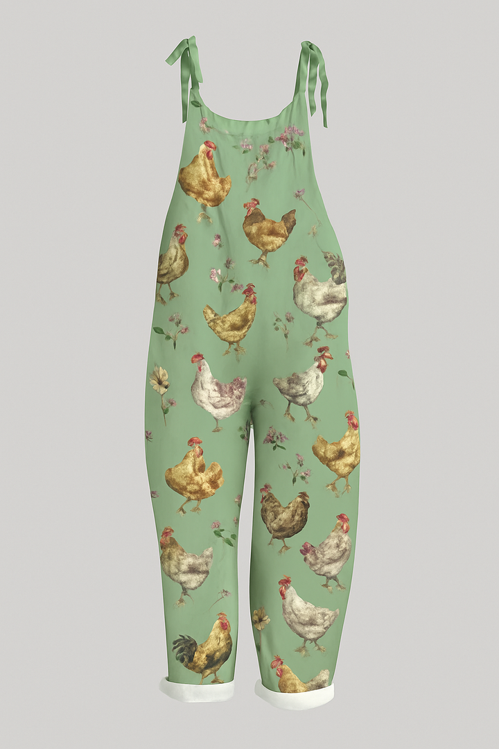 Solenya | Vintage Animal Print Jumpsuit