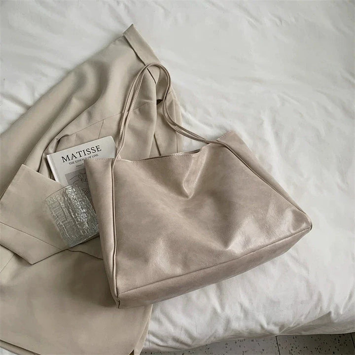 lisa™ – spacious brown tote bag