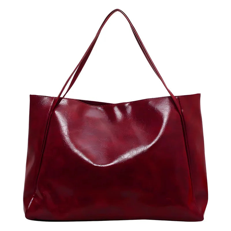 lisa™ – spacious brown tote bag