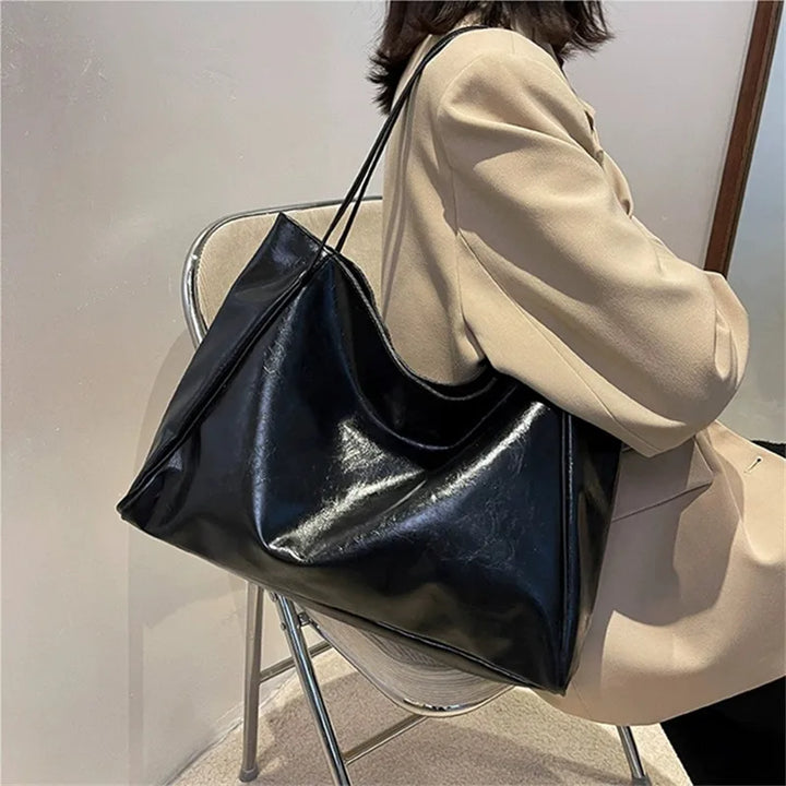 lisa™ – spacious brown tote bag