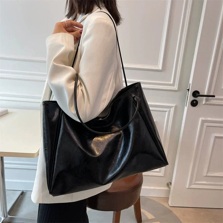 lisa™ – spacious brown tote bag