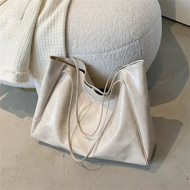 lisa™ – spacious brown tote bag