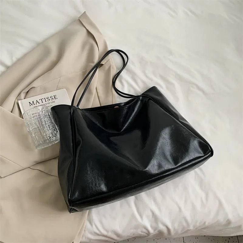 lisa™ – spacious brown tote bag