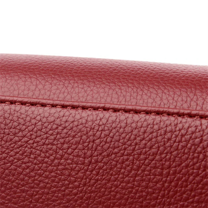 maria™ – burgundy handbag with double handles