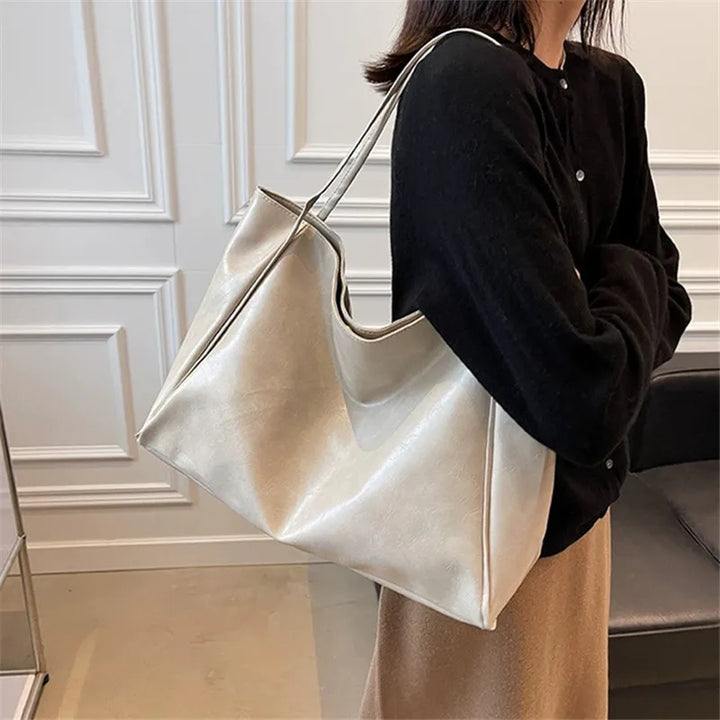lisa™ – spacious brown tote bag