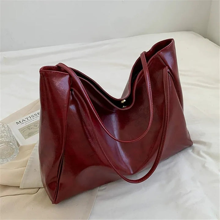 lisa™ – spacious brown tote bag