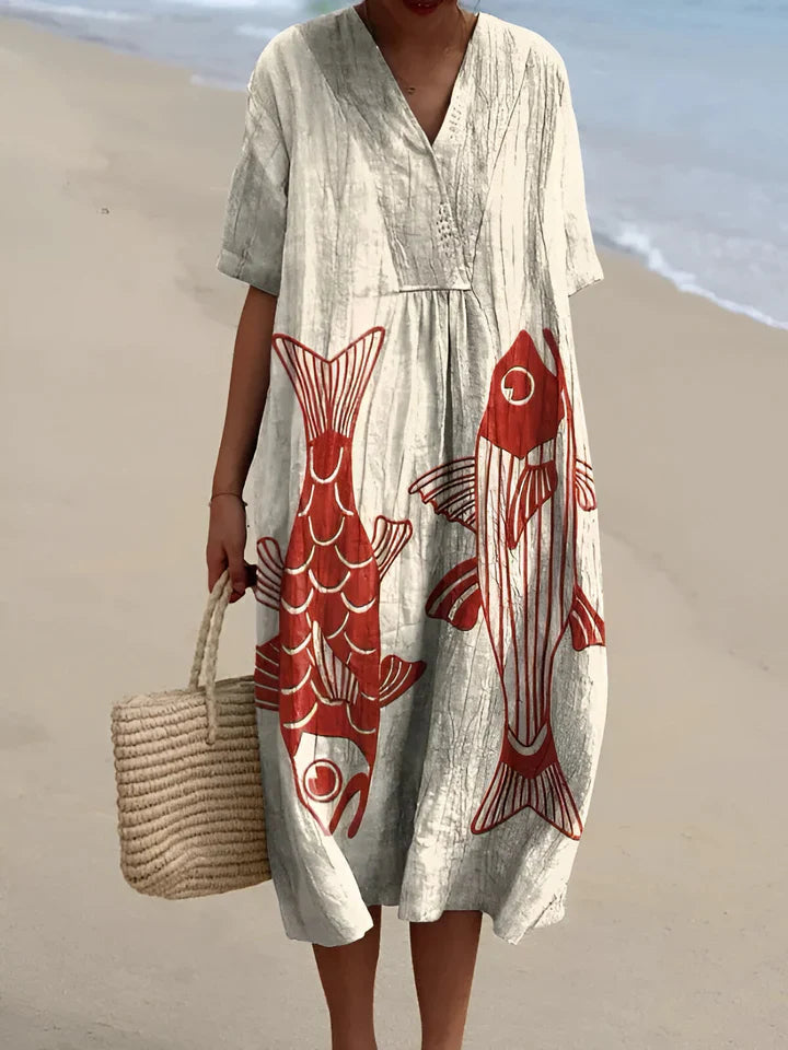 Naevia | Patterned Summer Dress